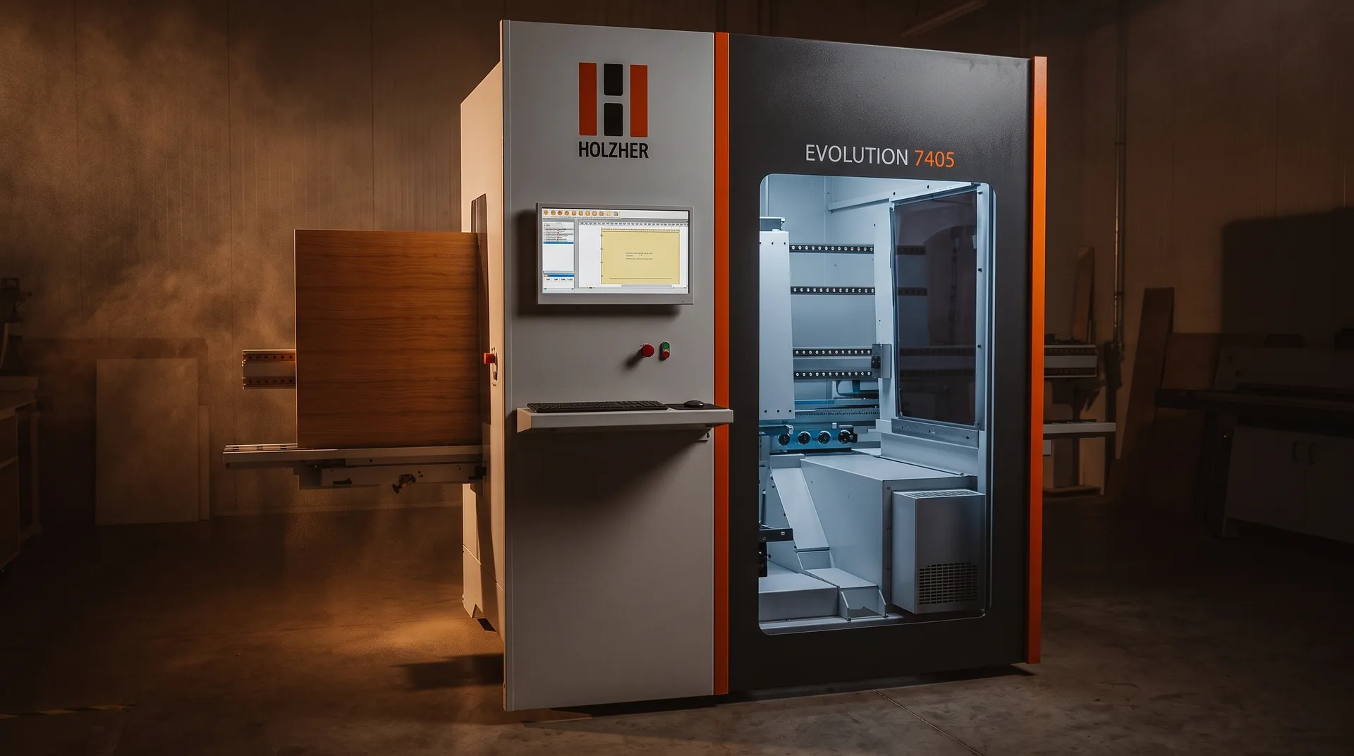 Vertikálne CNC obrábacie centrum Holz-Her Evolution 7405