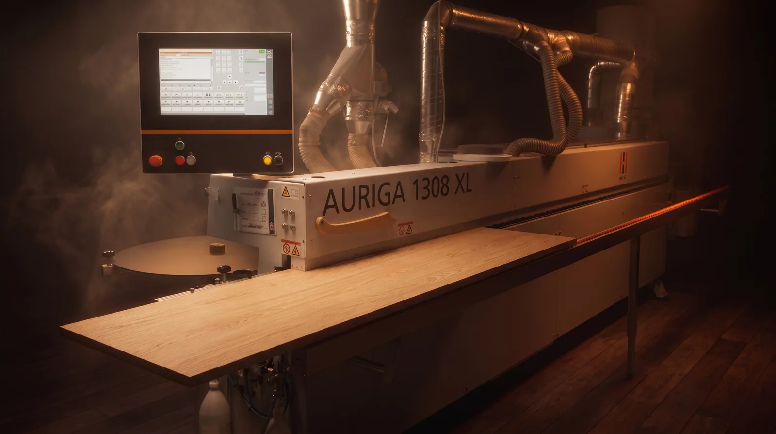 Olepovačka hrán Holz-Her Auriga 1308 XL v dielni Drevessio